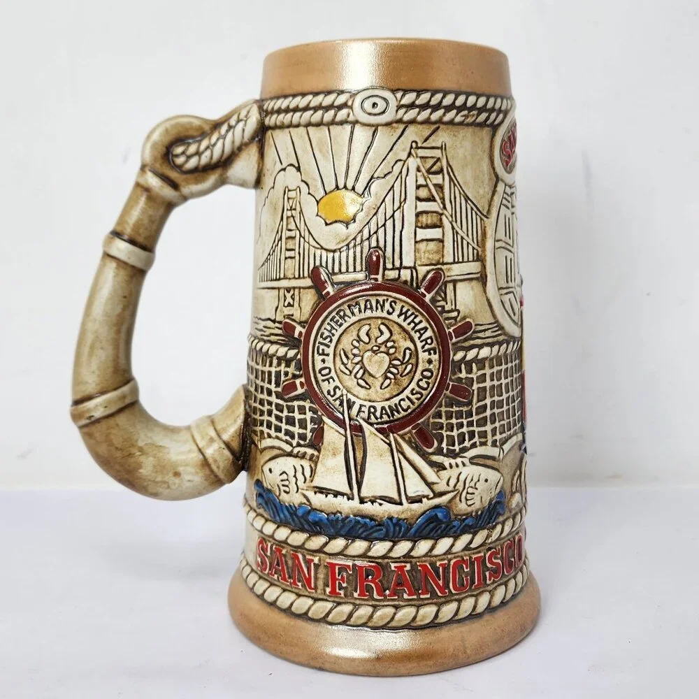 Vintage Budweiser Limited Edition San Francisco Ceramic Beer Stein - Picture 7 of 13
